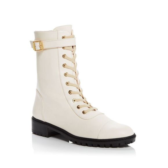 stuart weitzman women's ivey tweed high block heel combat boots